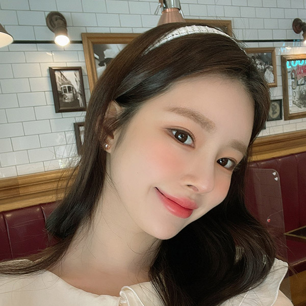 ac4953 파스텔한 컬러감의 펄사 트위드 헤어밴드 hairband