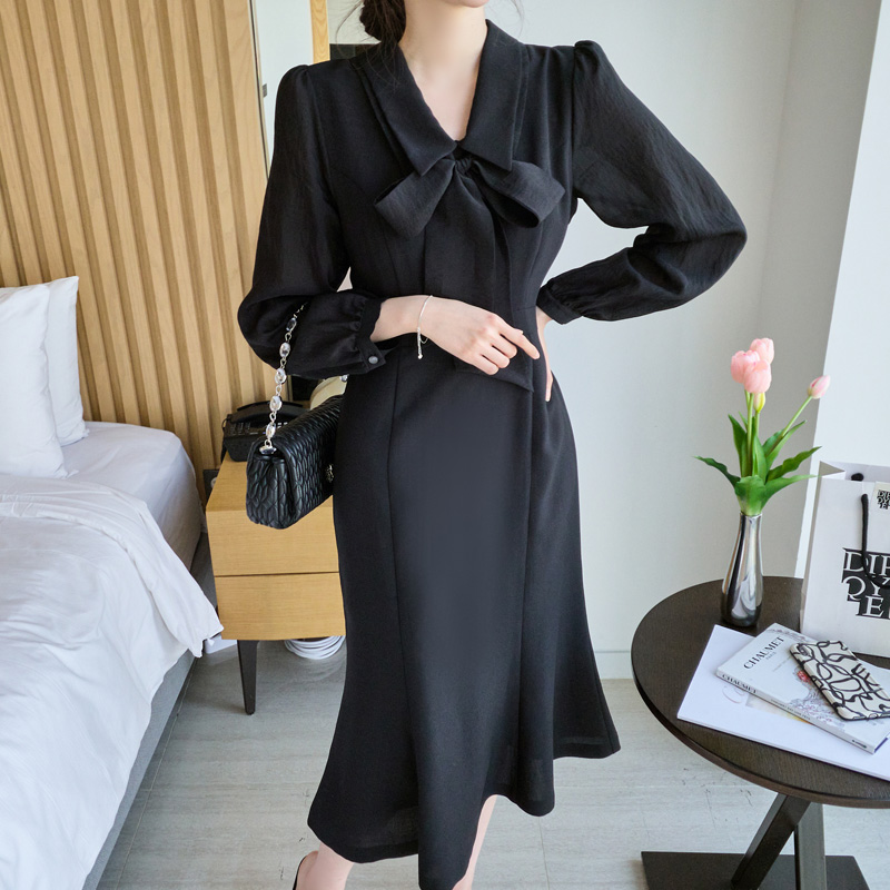 超目玉アイテム 英国発 Coast ネックボウタイ 背中あきワンピース Black おしゃれ Condeseo Mx