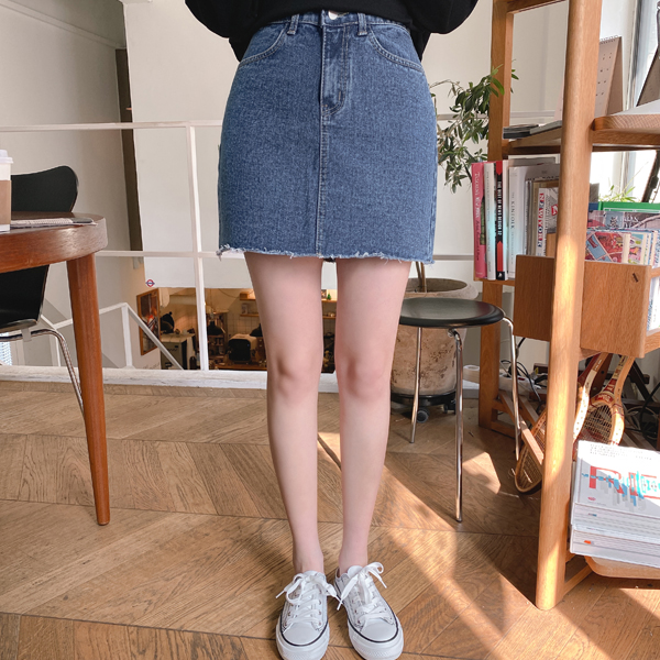 sk4701 포니 데일리 2컬러 데님 미니 스커트
