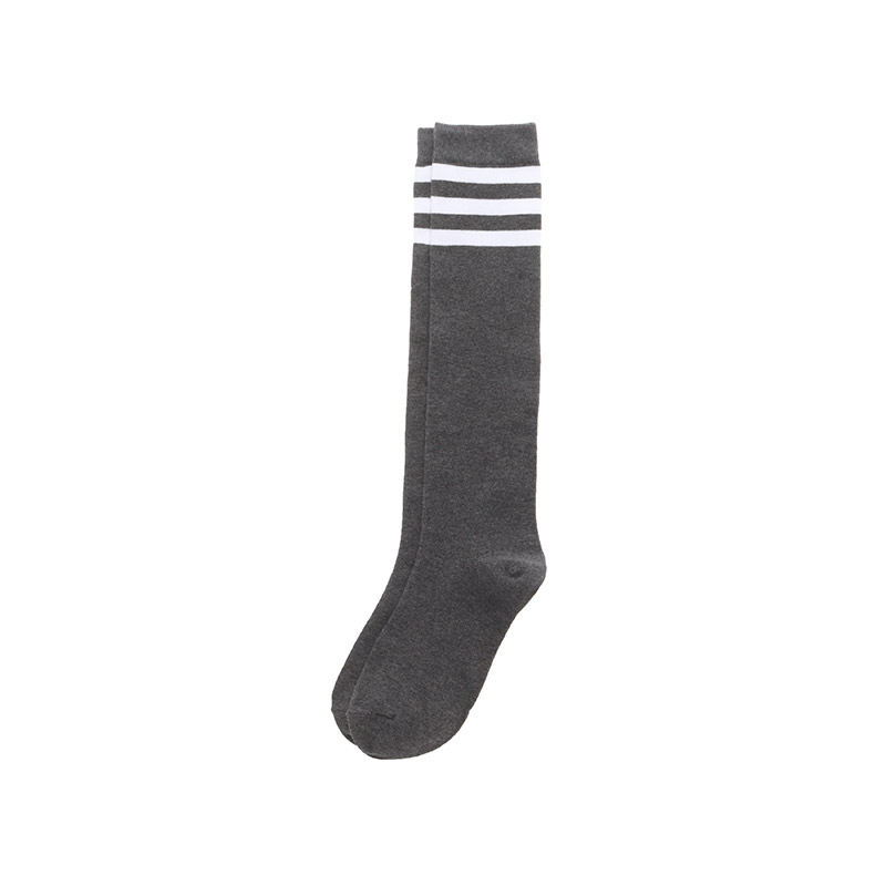 스쿨룩 무드의 포인트 주기 좋은 배색 라이닝 니삭스 socks