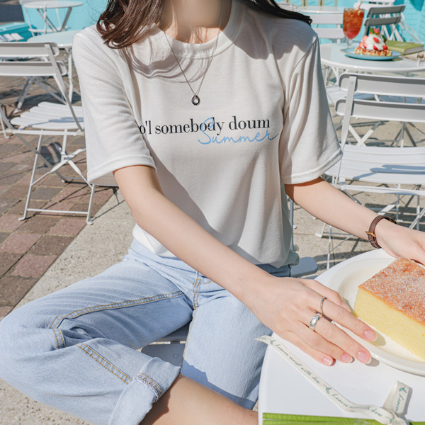 ts2478 쾌적한 착용감의 쫀득 탱글한 라운드넥 반팔 티 tee