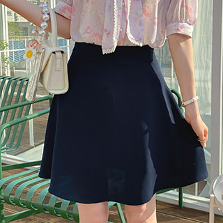 sk4770 풍성한 플레어 라인의 3가지 기장타입 베이직 여름 스커트 skirt
