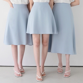 풍성한 플레어 라인의 3가지 기장타입 베이직 스커트 skirt 벚꽃룩