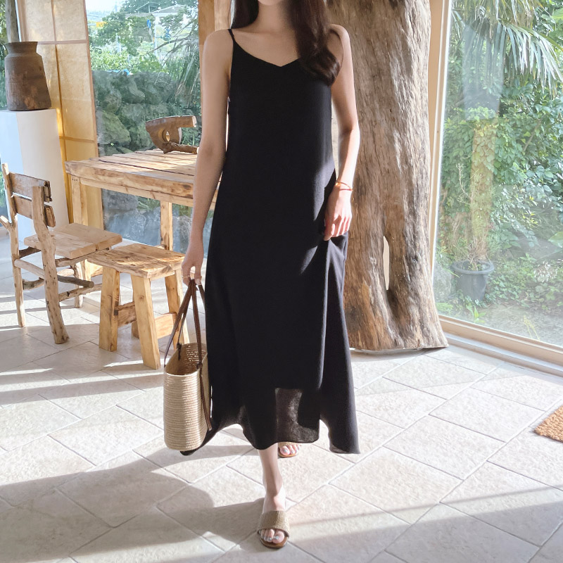 キャミロングワンピース 韓国レディースファッション通販attrangs アットランス