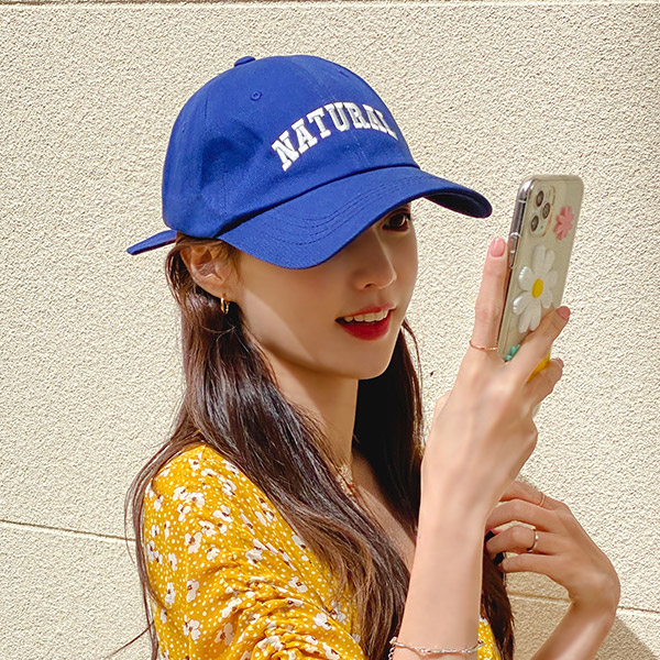 ac5059 데일리한 감성의 골지 레터링 캡 hat