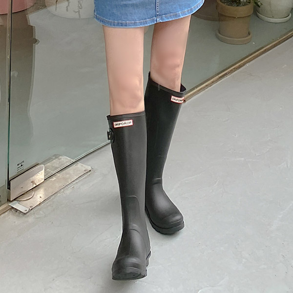 sh2353 시즌 필수템 레터링 포인트 롱 레인 부츠 shoes