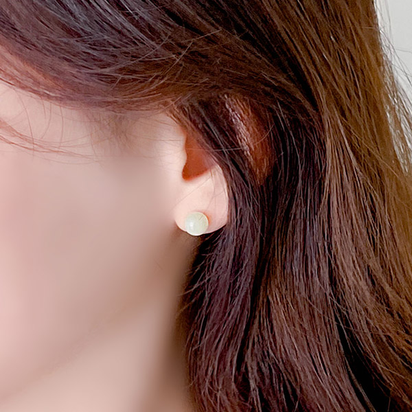 솜사탕처럼 달콤한 컬러구성의 심플 포인트 이어링 earring