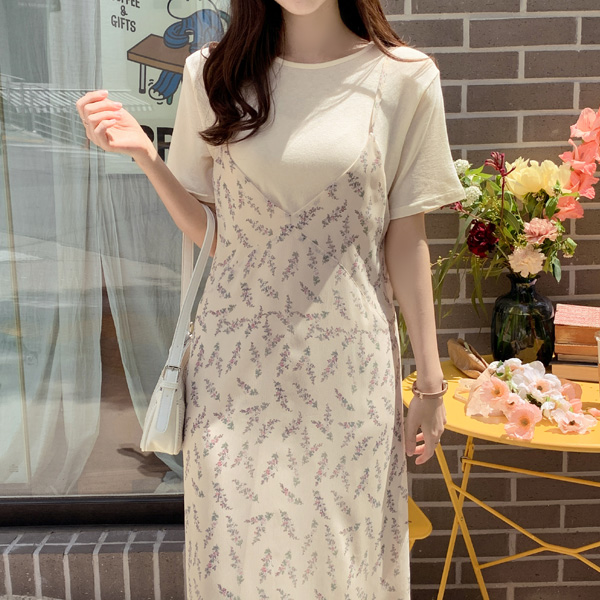 ts2543 폴리아 촉촉텐셀 라운드넥 반팔 티셔츠