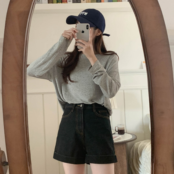 ts2674 머스트 여리루즈핏 쫀쫀텐션 긴팔 티셔츠