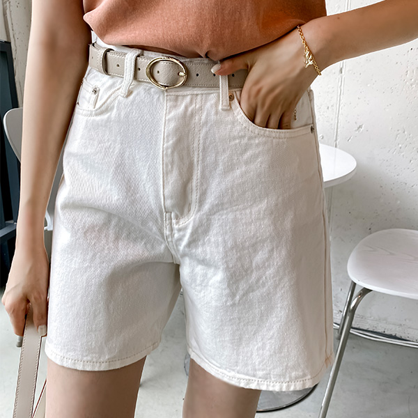 ps3095 소프트한 크림톤과 부담없는 4부 기장의 캐쥬얼 코튼 여름 숏츠 pants