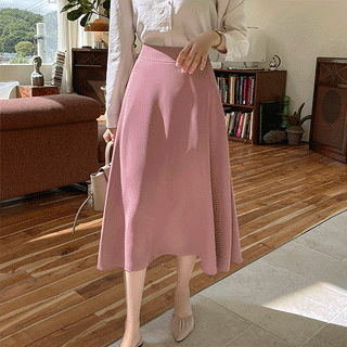 우아한 플레어 라인의 3가지 기장 타입 베이직 스커트 skirt