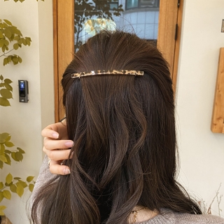 세련된 레오파드 패턴의 슬림 헤어핀 hairpin