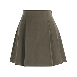 sk5022 클래식한 무드의 더블핀턱 A라인 미니 스커트 skirt
