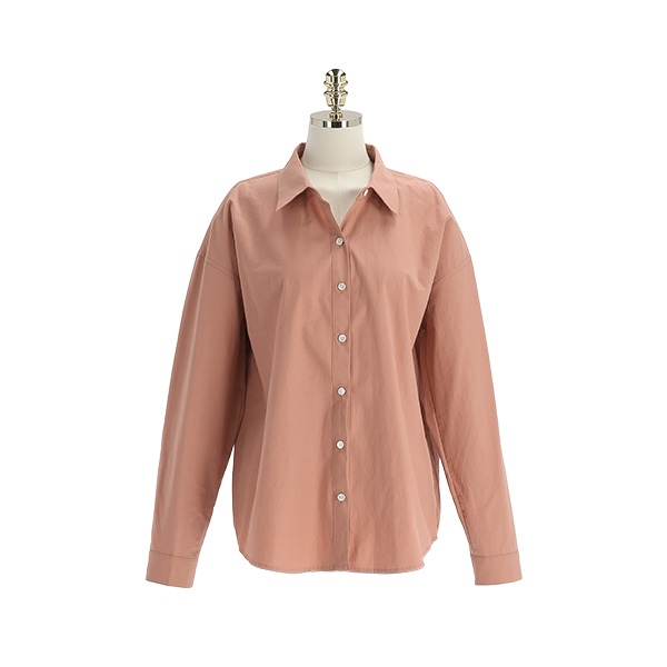 bs6499 키치한 컬러감으로 구성된 베이직 루즈핏 셔츠 blouse