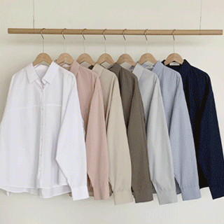 [1000장 돌파✨] 레이브 절개 라인 루즈핏 코튼 셔츠 