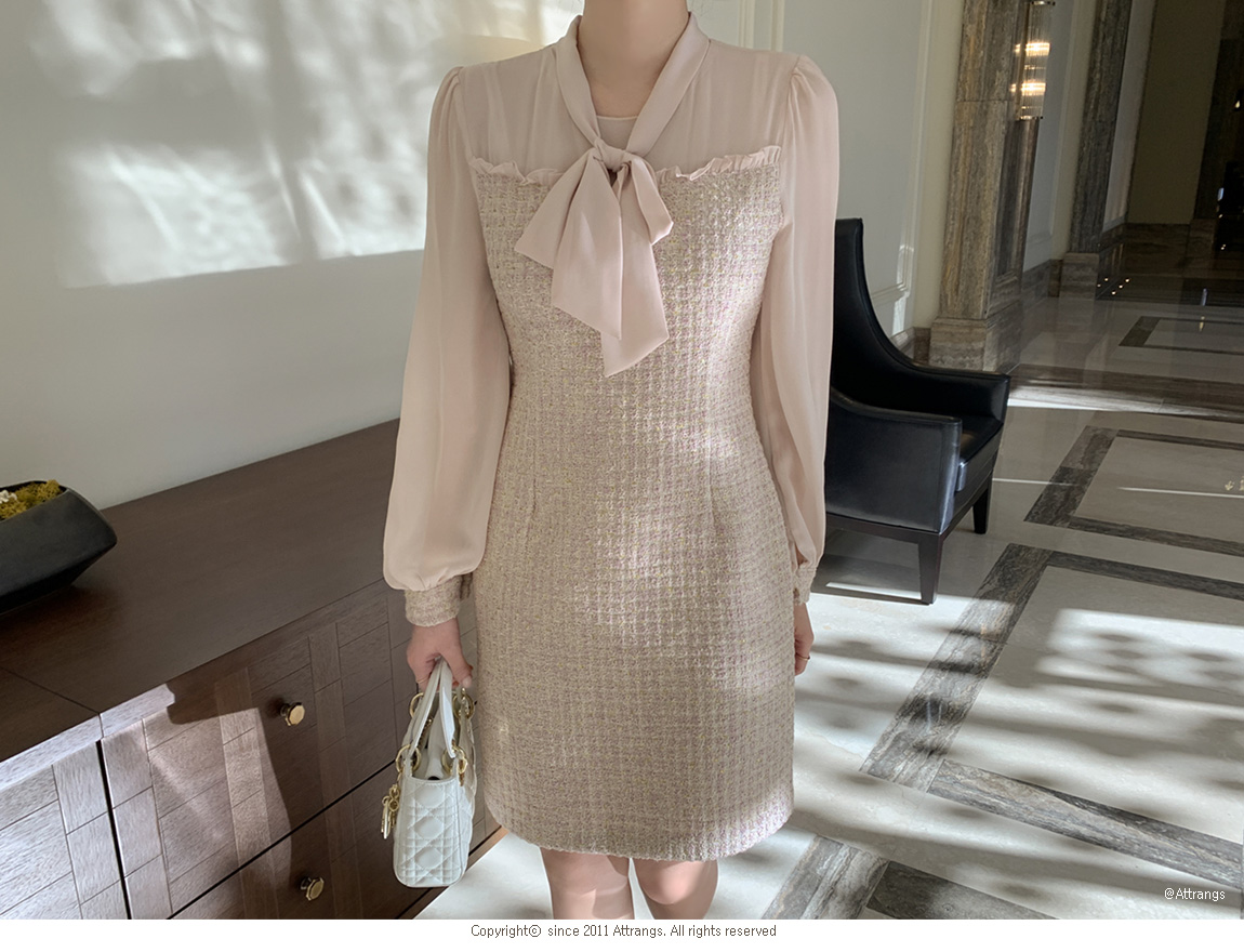 op12975 Mock Layer Tweed Dress | ATTRANGS: Shop Korean fashion clothing, bags, shoes and accessories for women op12975 Mock Layer Tweed Dress | ATTRANGS: Shop Korean fashion clothing, bags, shoes and accessories for women
