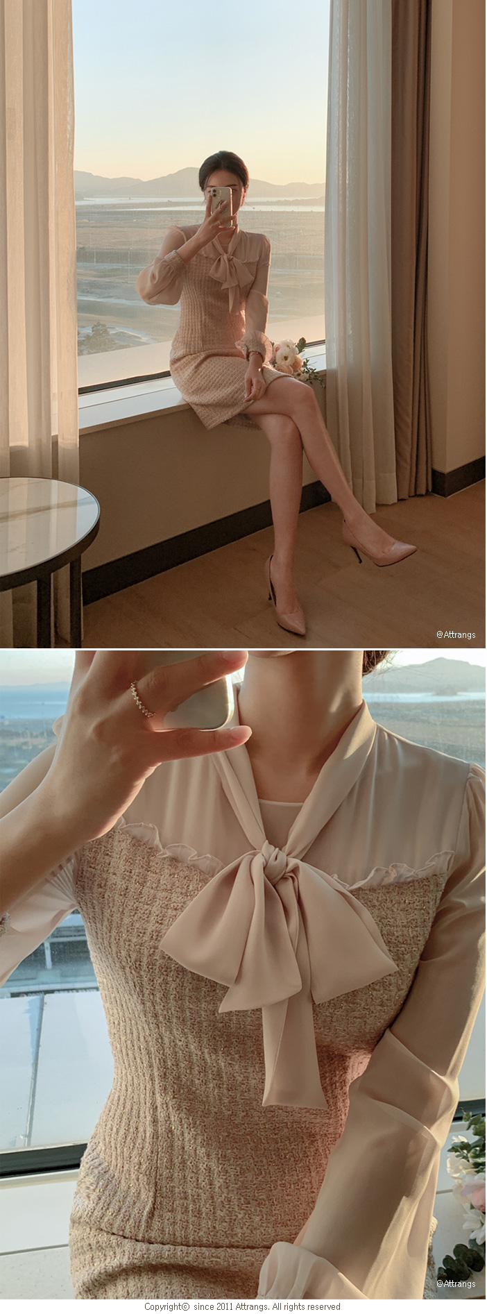 op12975 Mock Layer Tweed Dress | ATTRANGS: Shop Korean fashion clothing, bags, shoes and accessories for women op12975 Mock Layer Tweed Dress | ATTRANGS: Shop Korean fashion clothing, bags, shoes and accessories for women