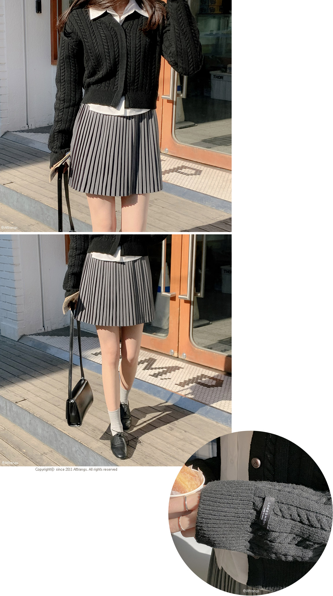 [울50%/무지&꽈배기] 램스울 2타입 히든버튼 크롭 V넥 가디건 버튼가디건 골지 브이넥 가디건 데이트룩,나들이룩,출근룩,하객룩,데일리룩,크롭가디건,봄가디건 cd2276 상세 이미지 125
