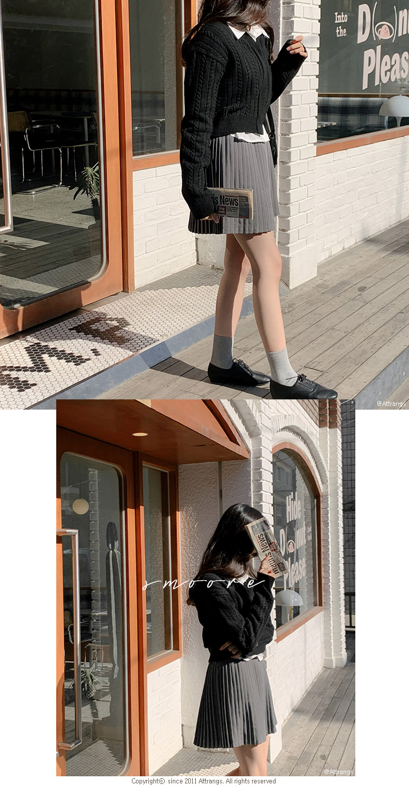 [울50%/무지&꽈배기] 램스울 2타입 히든버튼 크롭 V넥 가디건 버튼가디건 골지 브이넥 가디건 데이트룩,나들이룩,출근룩,하객룩,데일리룩,크롭가디건,봄가디건 cd2276 상세 이미지 119