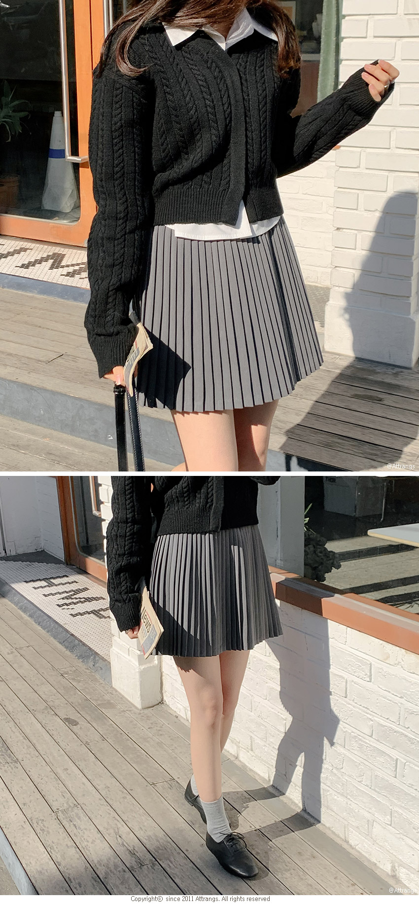 [울50%/무지&꽈배기] 램스울 2타입 히든버튼 크롭 V넥 가디건 버튼가디건 골지 브이넥 가디건 데이트룩,나들이룩,출근룩,하객룩,데일리룩,크롭가디건,봄가디건 cd2276 상세 이미지 123
