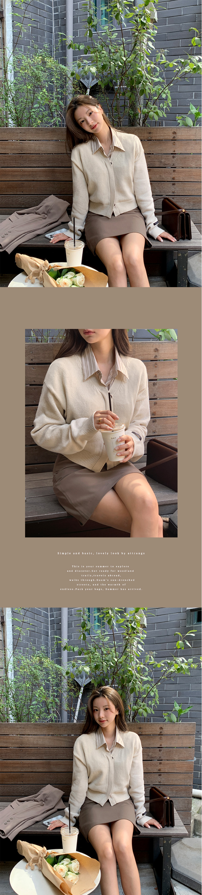 [울50%/무지&꽈배기] 램스울 2타입 히든버튼 크롭 V넥 가디건 버튼가디건 골지 브이넥 가디건 데이트룩,나들이룩,출근룩,하객룩,데일리룩,크롭가디건,봄가디건 cd2276 상세 이미지 14