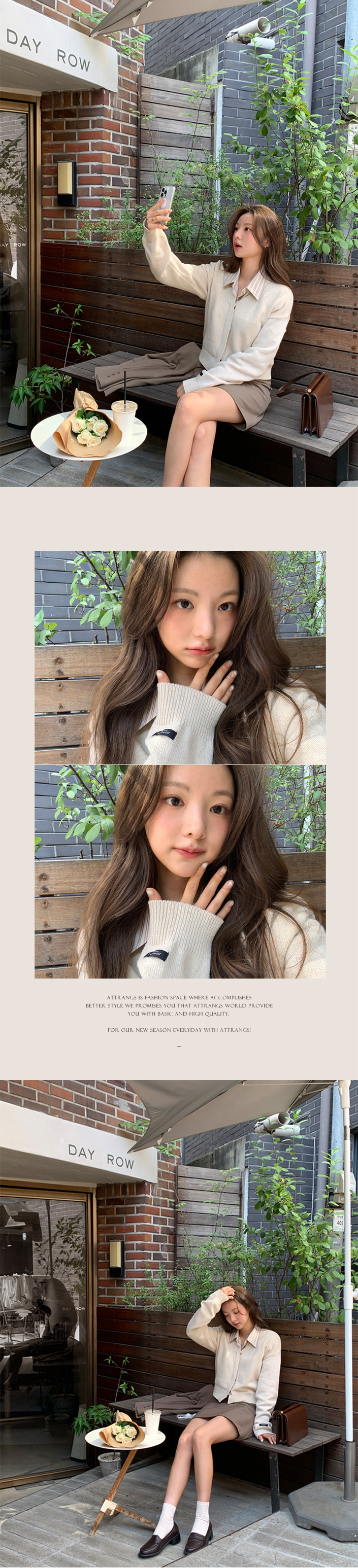 [울50%/무지&꽈배기] 램스울 2타입 히든버튼 크롭 V넥 가디건 버튼가디건 골지 브이넥 가디건 데이트룩,나들이룩,출근룩,하객룩,데일리룩,크롭가디건,봄가디건 cd2276 상세 이미지 9
