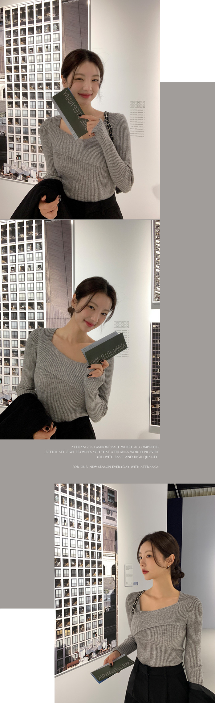 2만5천장 돌파✨ [색감대박,여리핏] 레나 사선 골지 니트 데이트룩,데일리룩,나들이룩,모임룩,출근룩,하객룩 nt3732 상세 이미지 131