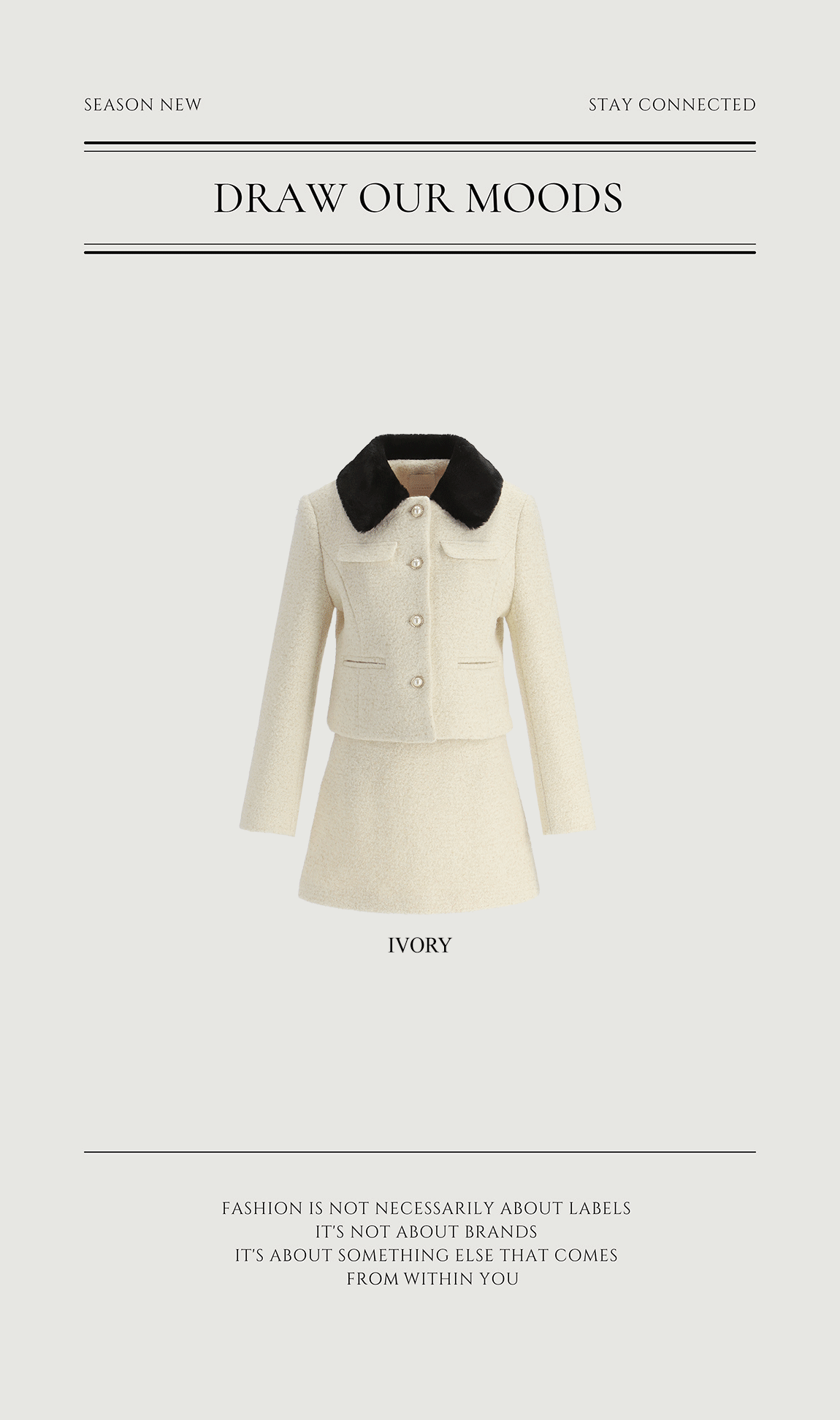 🚚당일발송  [울50%,카라탈부착] 퍼카라 자켓과 스커트 부클 트위드 셋업 데일리룩,데이트룩,출근룩,나들이룩,하객룩,모임룩,투피스 st2363 상세 이미지 8
