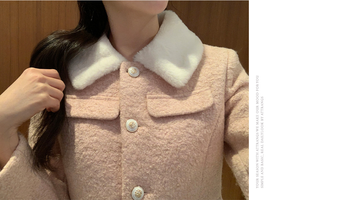 🚚당일발송  [울50%,카라탈부착] 퍼카라 자켓과 스커트 부클 트위드 셋업 데일리룩,데이트룩,출근룩,나들이룩,하객룩,모임룩,투피스 st2363 상세 이미지 19