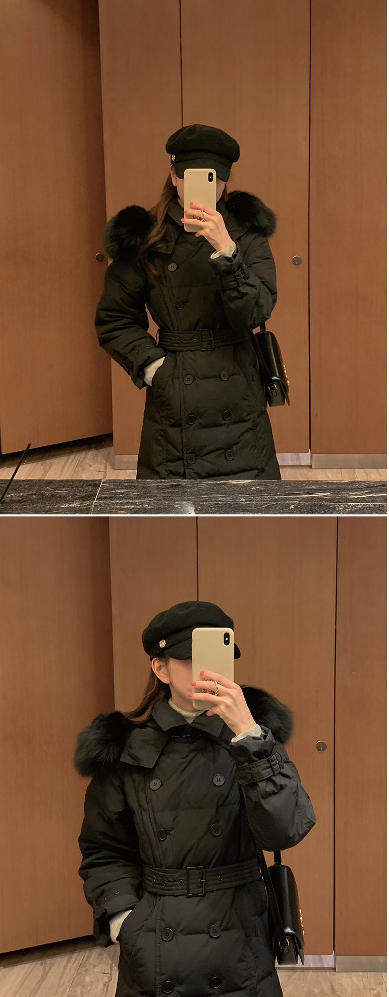 주문폭주 폭스퍼 덕다운 트렌치 패딩 코트 jp607 상세 이미지 49