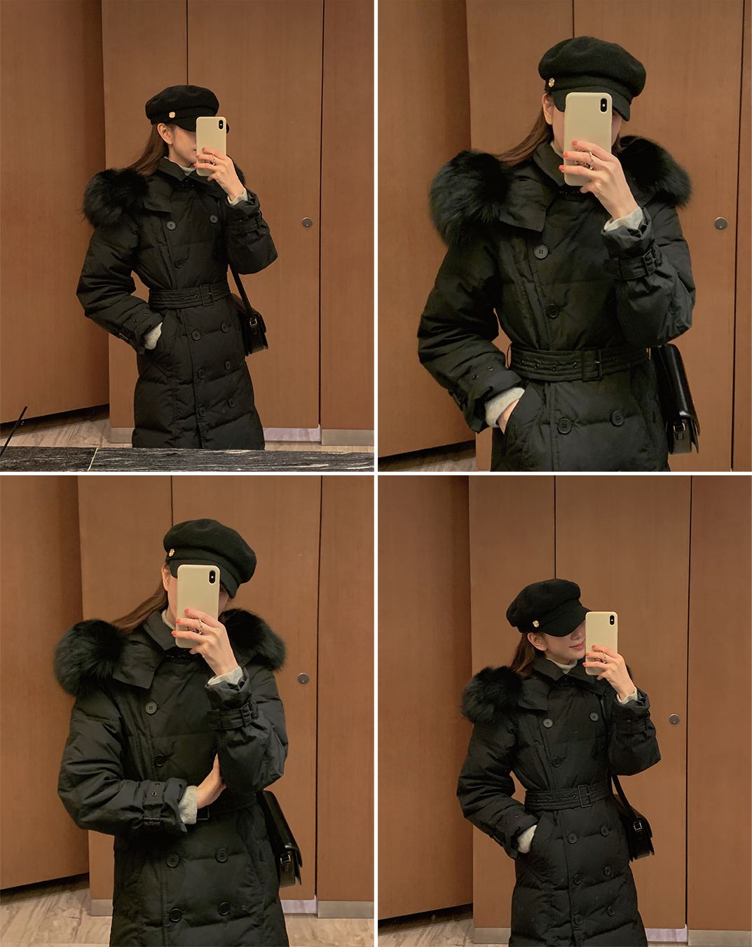 주문폭주 폭스퍼 덕다운 트렌치 패딩 코트 jp607 상세 이미지 50