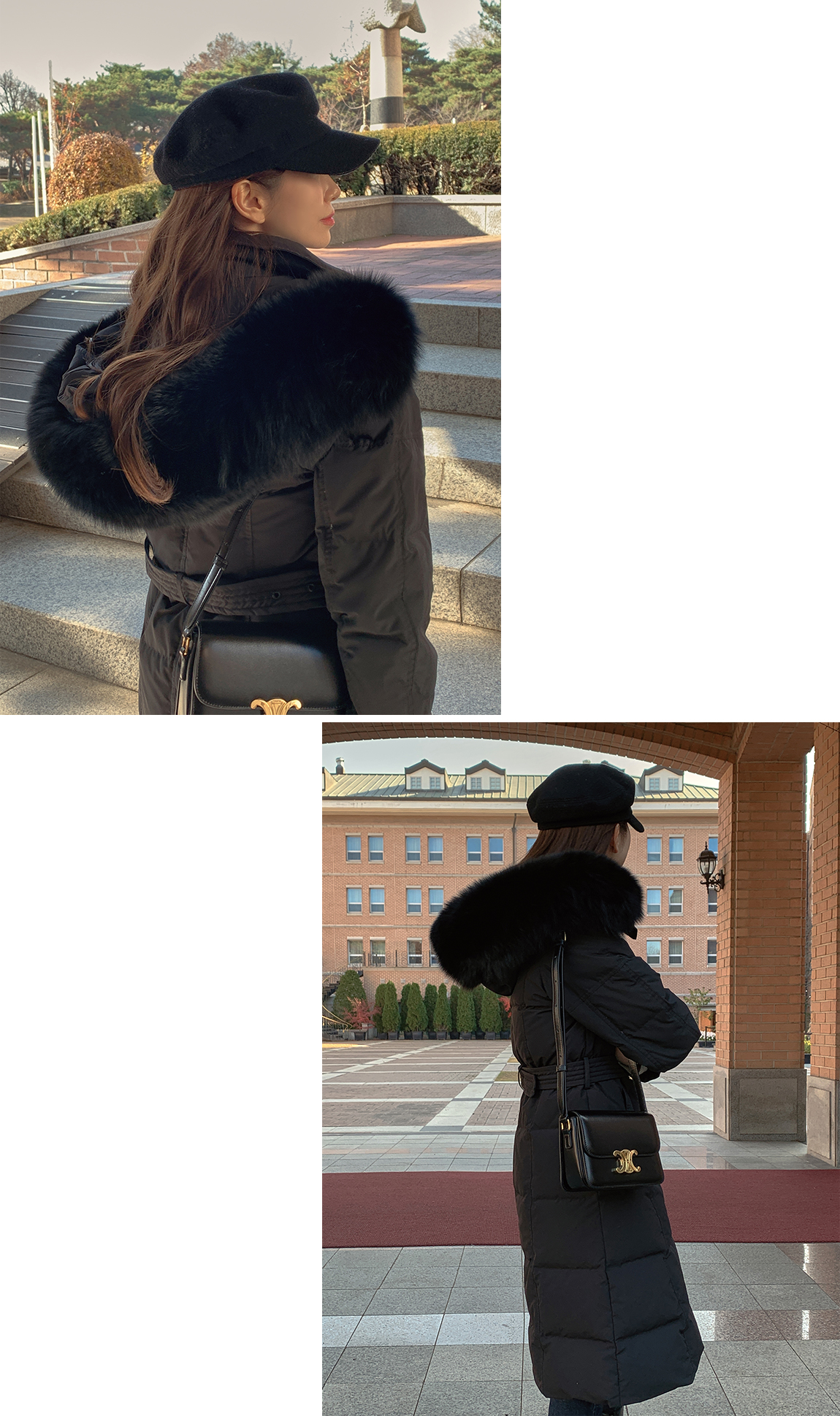주문폭주 폭스퍼 덕다운 트렌치 패딩 코트 jp607 상세 이미지 54