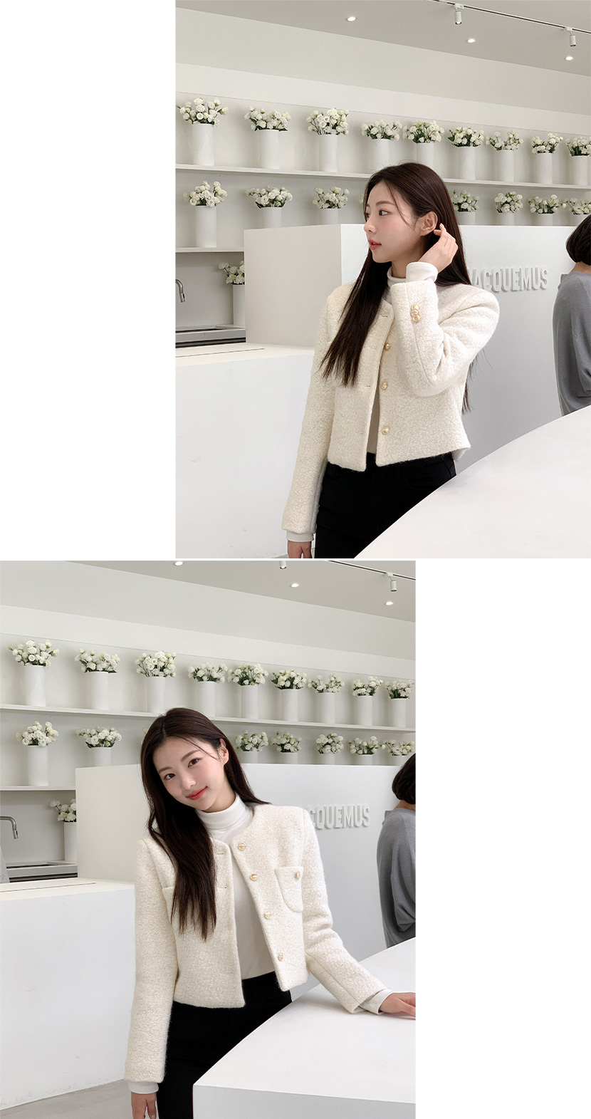 9만장 돌파✨ [격식룩] 멜로샤 부클 트위드 자켓 하객룩,숏자켓,크롭자켓,데일리룩,데이트룩,출근룩,모임룩,오피스룩 jk2531 상세 이미지 82