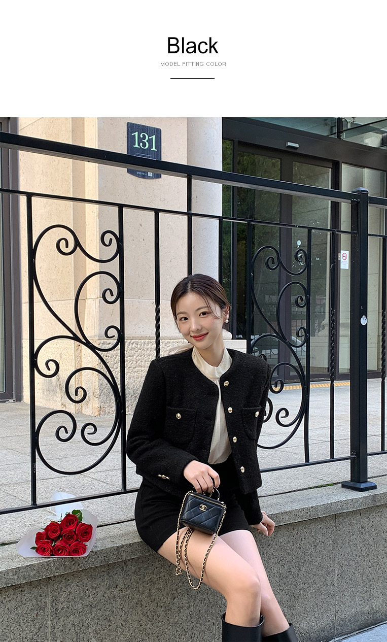 9만장 돌파✨ [격식룩] 멜로샤 부클 트위드 자켓 하객룩,숏자켓,크롭자켓,데일리룩,데이트룩,출근룩,모임룩,오피스룩 jk2531 상세 이미지 100