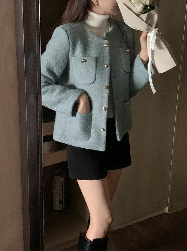 9만장 돌파✨ [격식룩] 멜로샤 부클 트위드 자켓 하객룩,숏자켓,크롭자켓,데일리룩,데이트룩,출근룩,모임룩,오피스룩 jk2531 상세 이미지 57