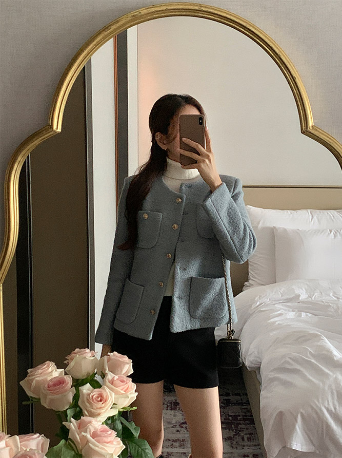 9만장 돌파✨ [격식룩] 멜로샤 부클 트위드 자켓 하객룩,숏자켓,크롭자켓,데일리룩,데이트룩,출근룩,모임룩,오피스룩 jk2531 상세 이미지 60