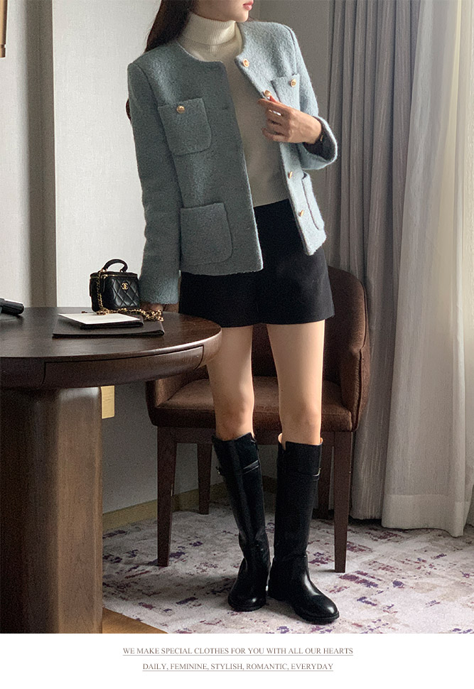 9만장 돌파✨ [격식룩] 멜로샤 부클 트위드 자켓 하객룩,숏자켓,크롭자켓,데일리룩,데이트룩,출근룩,모임룩,오피스룩 jk2531 상세 이미지 63