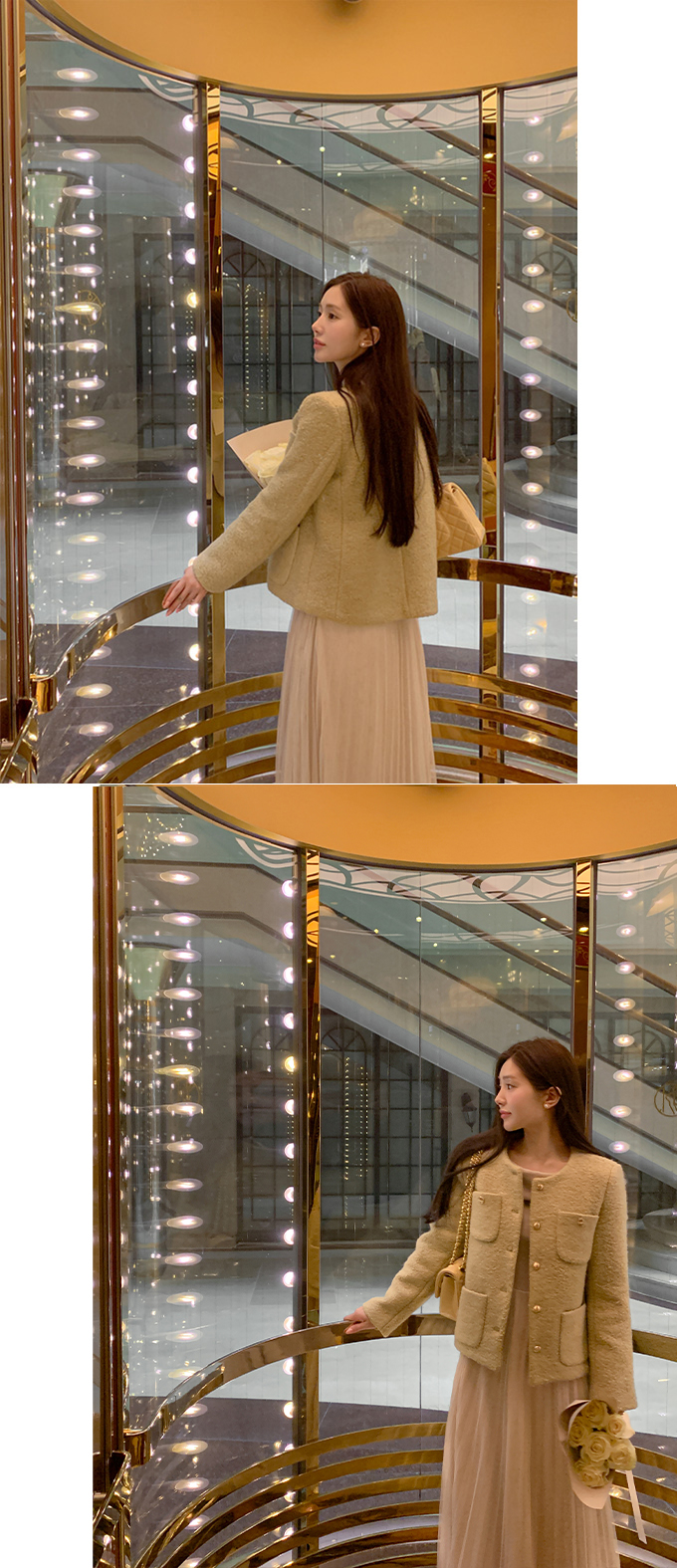 9만장 돌파✨ [격식룩] 멜로샤 부클 트위드 자켓 하객룩,숏자켓,크롭자켓,데일리룩,데이트룩,출근룩,모임룩,오피스룩 jk2531 상세 이미지 36