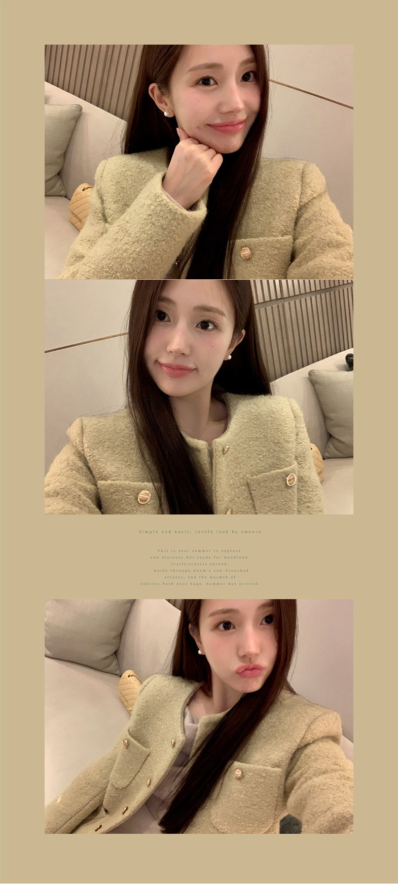 9만장 돌파✨ [격식룩] 멜로샤 부클 트위드 자켓 하객룩,숏자켓,크롭자켓,데일리룩,데이트룩,출근룩,모임룩,오피스룩 jk2531 상세 이미지 32