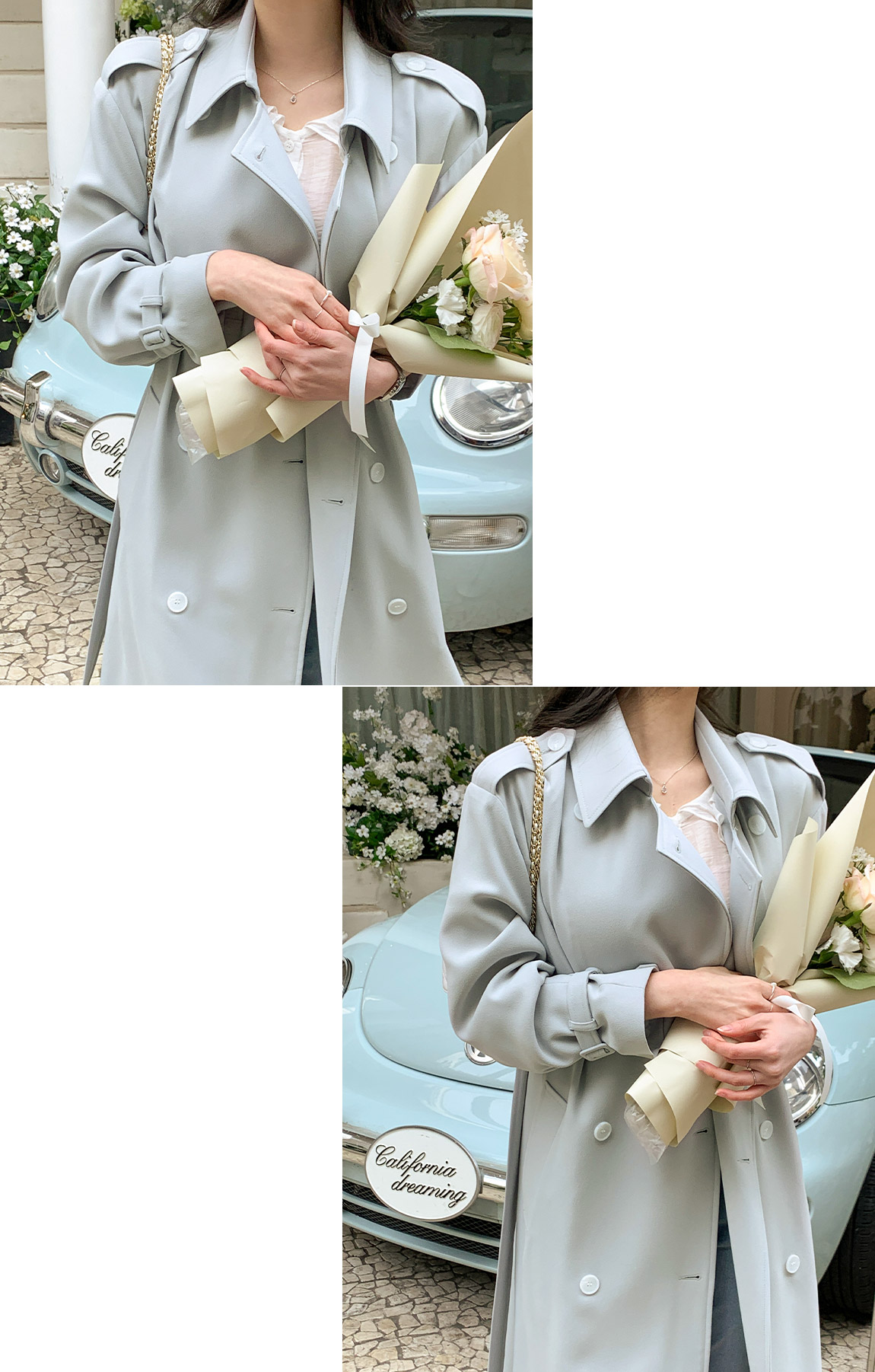 1000장 돌파✨ (탑셀러/봄트렌치추천) 미뉴엣 더블 트렌치코트 ct1602 상세 이미지 87