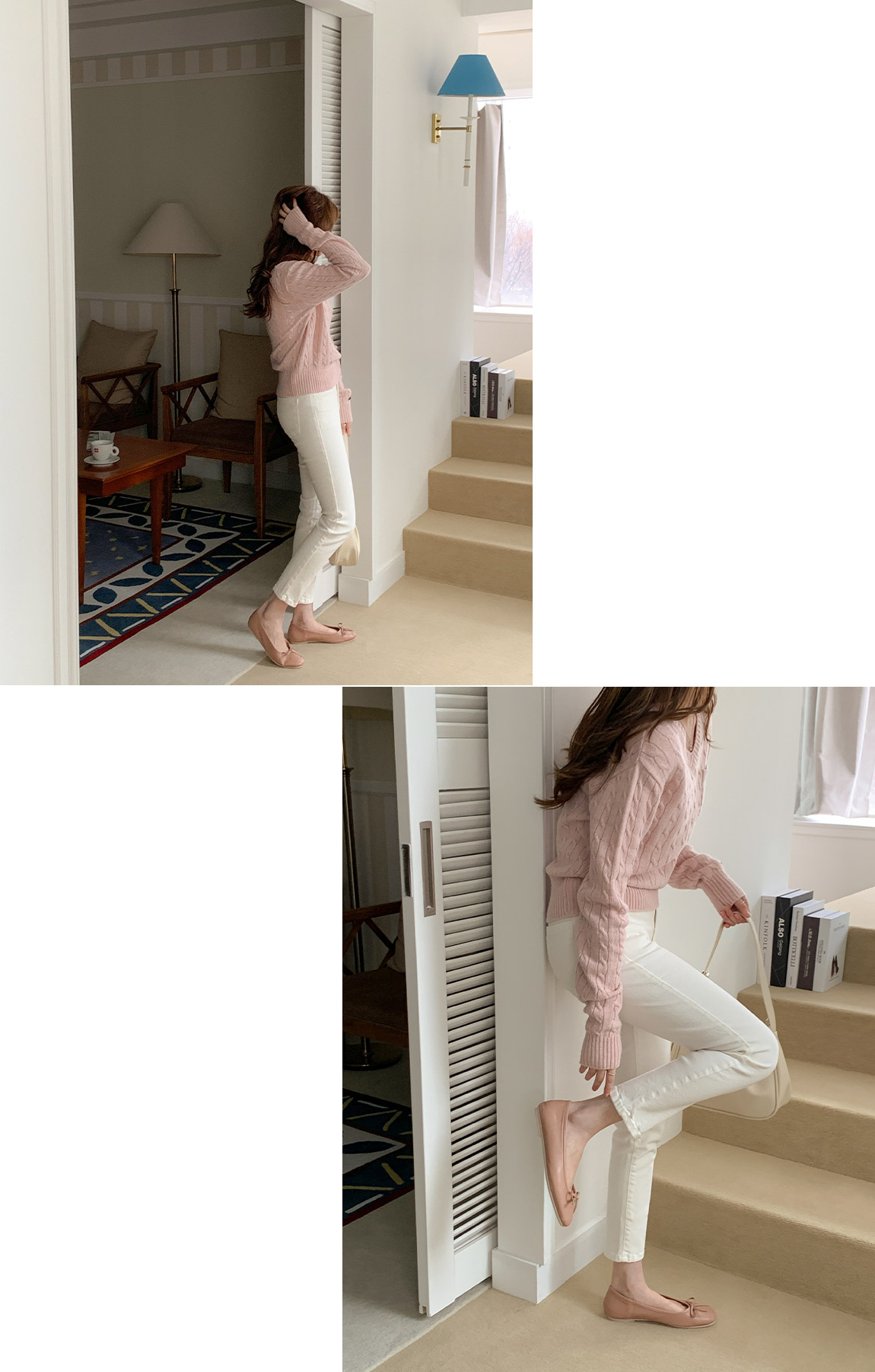 주문폭주 로너 쫀쫀스판 히든밴딩 슬림일자 코튼 팬츠 ps4439 벚꽃룩 상세 이미지 20