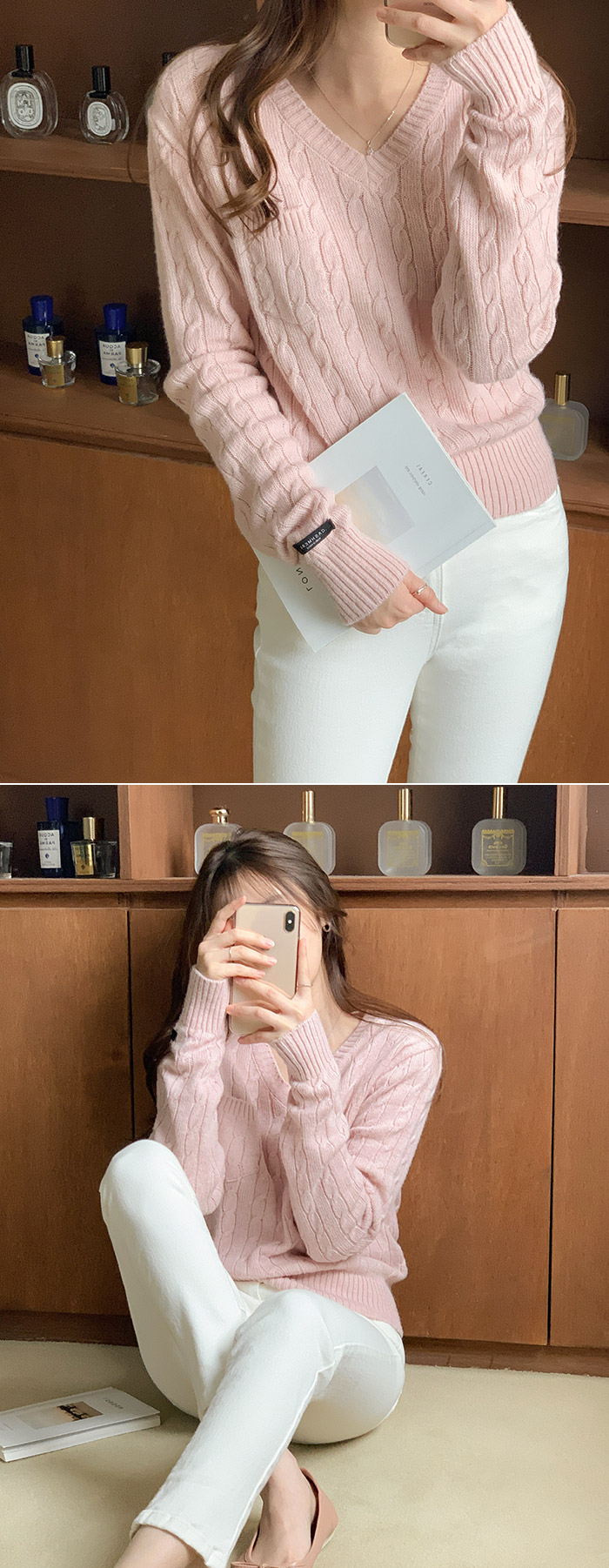 주문폭주 로너 쫀쫀스판 히든밴딩 슬림일자 코튼 팬츠 ps4439 벚꽃룩 상세 이미지 27