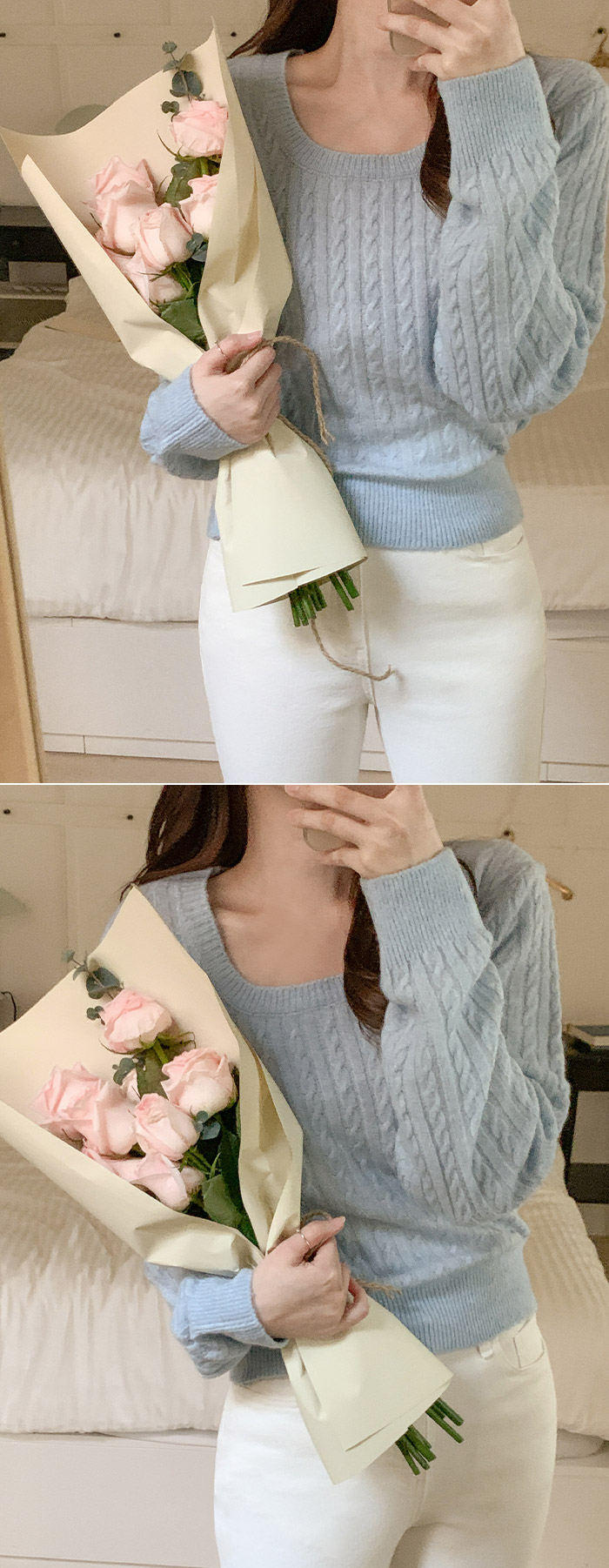 주문폭주 로너 쫀쫀스판 히든밴딩 슬림일자 코튼 팬츠 ps4439 벚꽃룩 상세 이미지 50