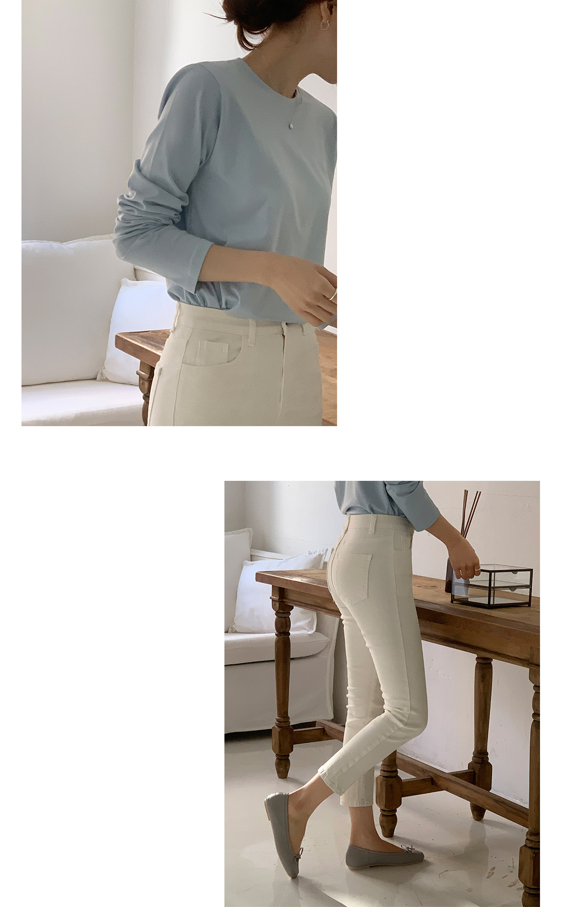 주문폭주 로너 쫀쫀스판 히든밴딩 슬림일자 코튼 팬츠 ps4439 벚꽃룩 상세 이미지 66