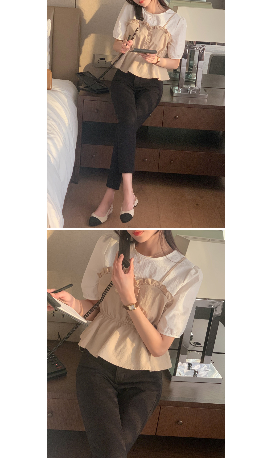 주문폭주 로너 쫀쫀스판 히든밴딩 슬림일자 코튼 팬츠 ps4439 벚꽃룩 상세 이미지 203