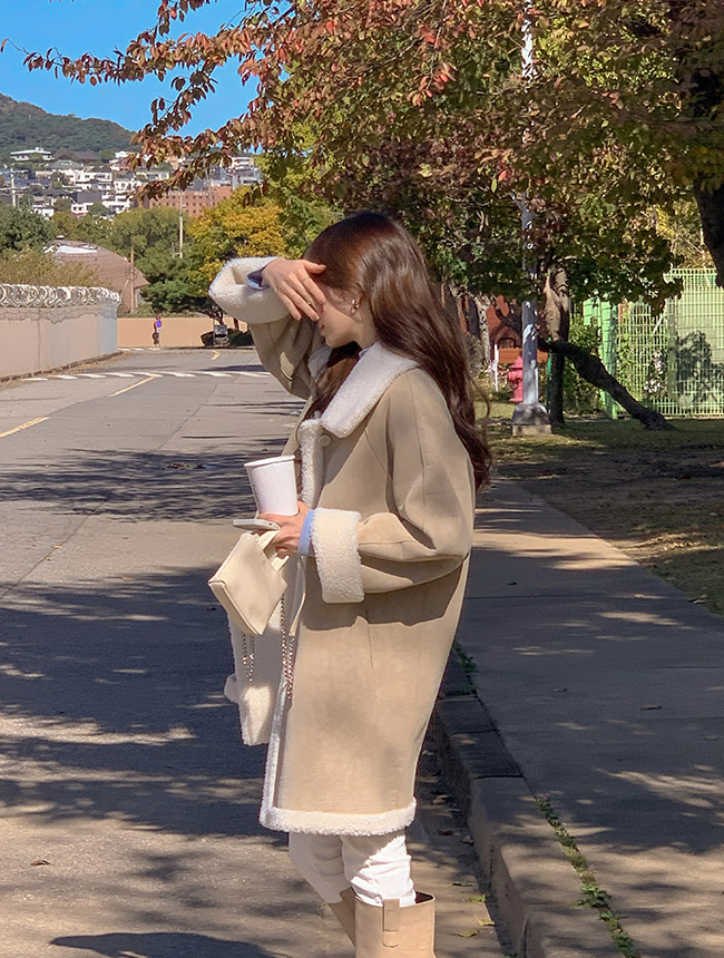 [울함유] 헨더슨 리버시블 소프트 숏 무스탕 & 하프 무스탕 데일리룩,데이트룩,출근룩,나들이룩,모임룩,하객룩 ct1609 상세 이미지 31