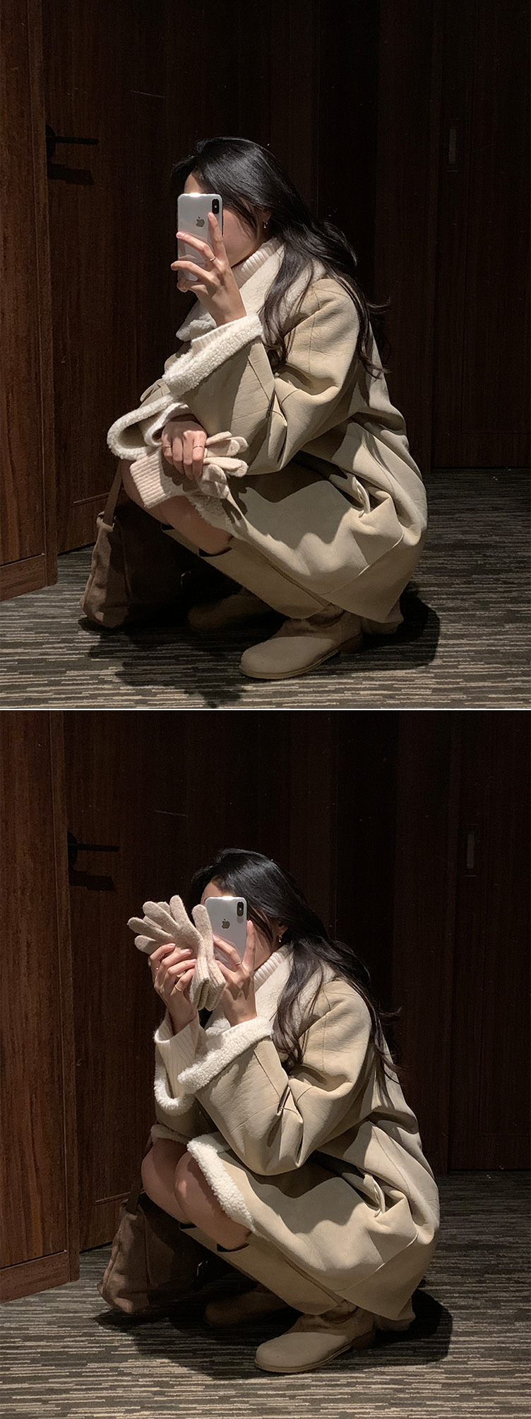 [울함유] 헨더슨 리버시블 소프트 숏 무스탕 & 하프 무스탕 데일리룩,데이트룩,출근룩,나들이룩,모임룩,하객룩 ct1609 상세 이미지 121