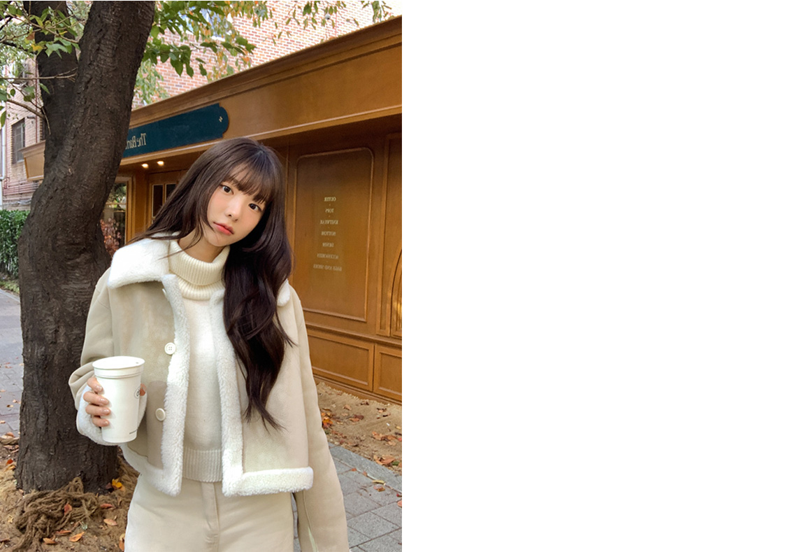 [울함유] 헨더슨 리버시블 소프트 숏 무스탕 & 하프 무스탕 데일리룩,데이트룩,출근룩,나들이룩,모임룩,하객룩 ct1609 상세 이미지 12
