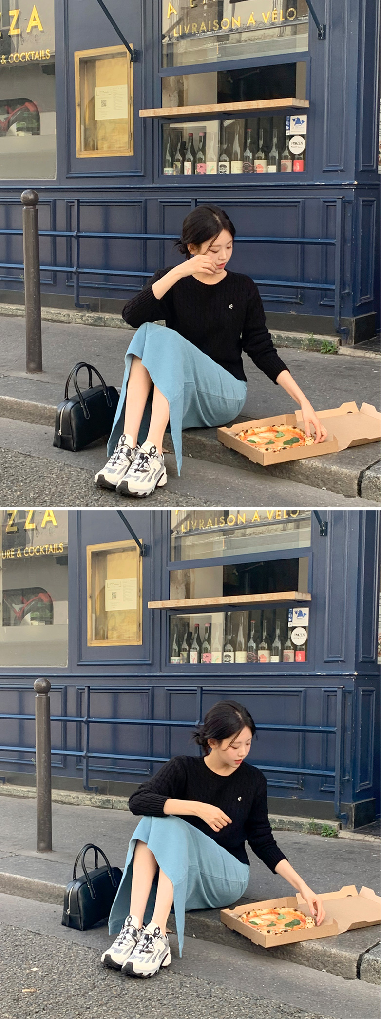 [국내제작] 🚚부분당일발송 [자체제작,색감대박] 케이블 꽈배기 로고 코튼 니트 브이넥 꽈배기 니트 데이트룩,데일리룩,나들이룩,모임룩,출근룩,하객룩 nt4174 상세 이미지 92