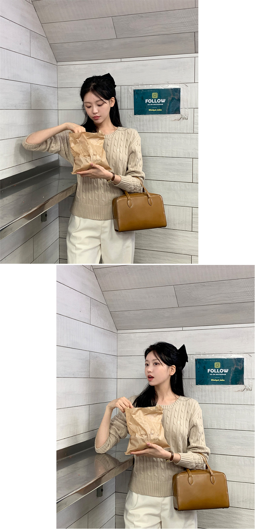 [국내제작] 🚚부분당일발송 [자체제작,색감대박] 케이블 꽈배기 로고 코튼 니트 브이넥 꽈배기 니트 데이트룩,데일리룩,나들이룩,모임룩,출근룩,하객룩 nt4174 상세 이미지 208